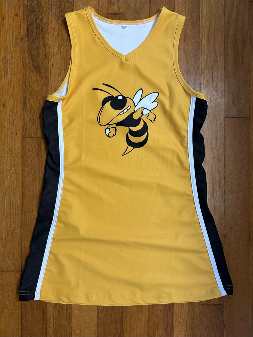 Yellow Jacket Georgia Tech Graphic Athletic Dress size 10 girls
